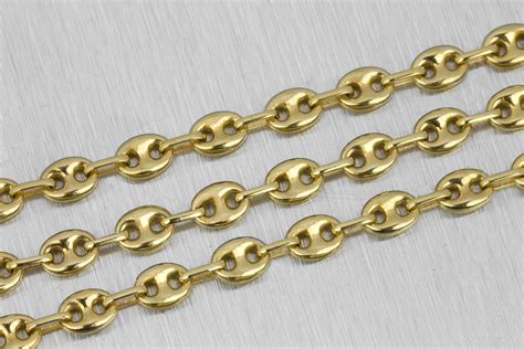 gucci link chain 14k gold|gucci marina link chain.